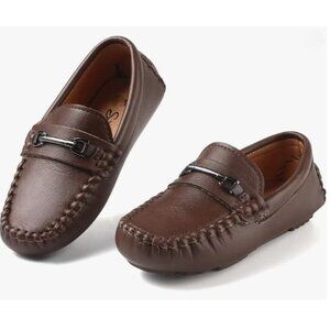 Dress Loafers Casual Moccasin Driver Shoes for Boys and Girls